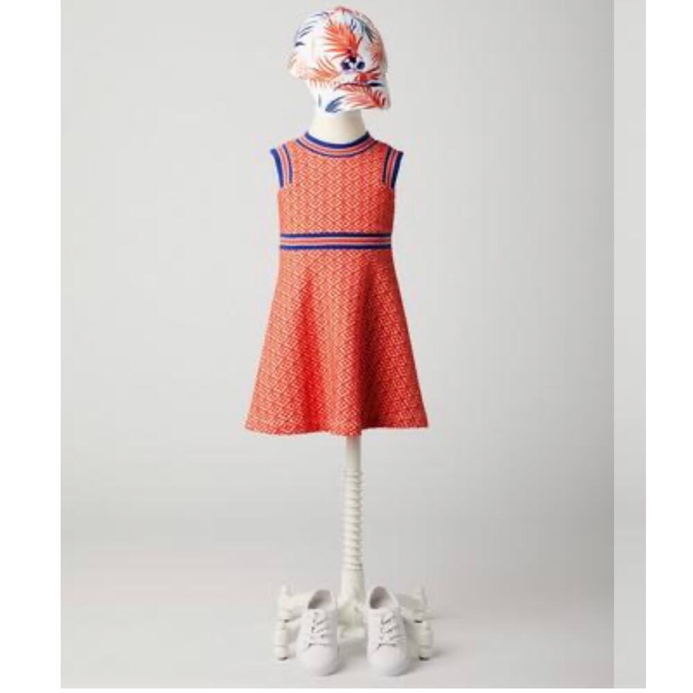 Janie and Jack Girls Size 7 Geo Jacquard Dress